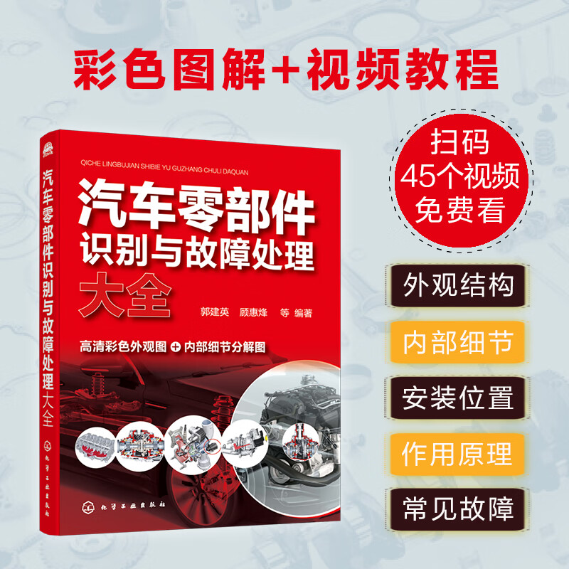 A complete guide to identification and troubleshooting of auto parts (full-color illustrations, with instructional videos)