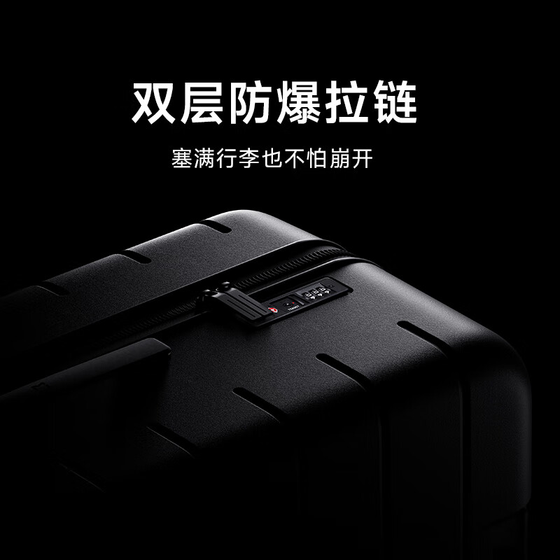95% new Mijia Xiaomi suitcase 26-inch trolley case large capacity suitcase PC checked password box men's and women's leather suitcase blue