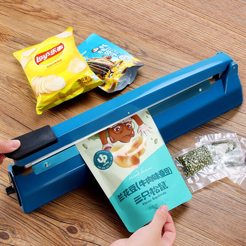 Baijie sealing machine high-end hand-pressed plastic film sealing machine plastic bag tea bag native product bag packaging machine 400 sealing machine 2mm + heating wire + high temperature cloth