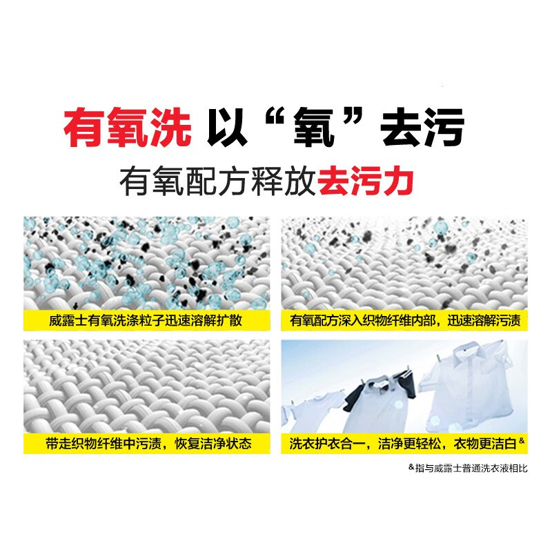 Velox la aerobic laundry detergent lemon scent 3L/bottle, sterilization, mite removal, musty odor removal, stain removal, fragrance machine hand washing