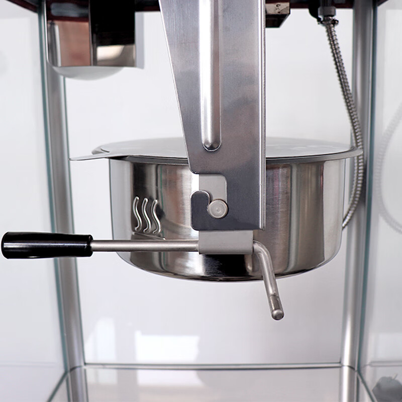 ETON commercial popcorn machine, fully automatic stainless steel pot, popcorn making machine with truck, POP6E-R black