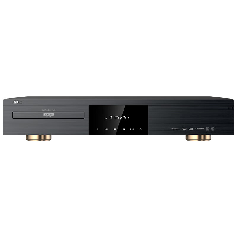 GIEC BDP-G5800 Blu-ray player enhanced version 4k UHD home full-area DVD Dolby Vision 3D Panoramic Sound 7.1 fever-grade SACD disc hard drive integrated player black enhanced version 16T hard drive + 4 4K discs + 4K HDMI cable