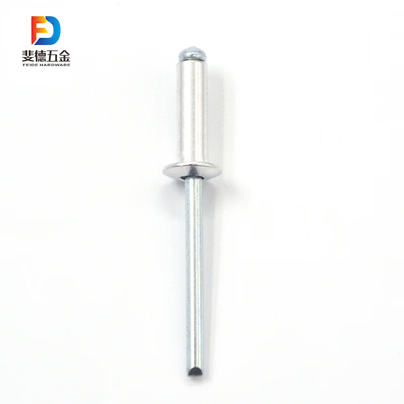 Feide open core blind rivet aluminum rivet stainless steel rivet 2.4-6.4 full series national standard GB12618 aluminum alloy cap iron nail core K 4*10 (100 pieces)