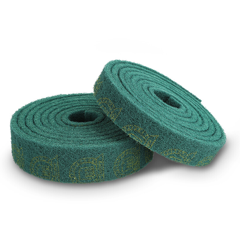 Emery scouring pad industrial thickened and hard rolled stainless steel dishwashing cloth kitchen supplies artifact green thickened width 7CM * length 3M