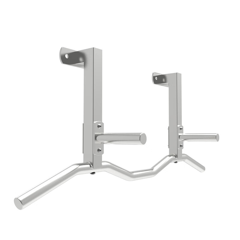 EASTSCOPE crossbeam aisle side door cover pull-up single lever swing fitness single and parallel bar wall home K132B-3 (curved rod/silver stainless steel)