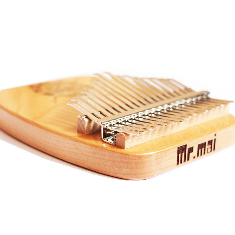 Mr.mai kalimba sends teaching music sheet to adults, students, children, thumb piano, finger piano, kalimba, super easy to learn musical instrument, 17-tone little prince, beech wood