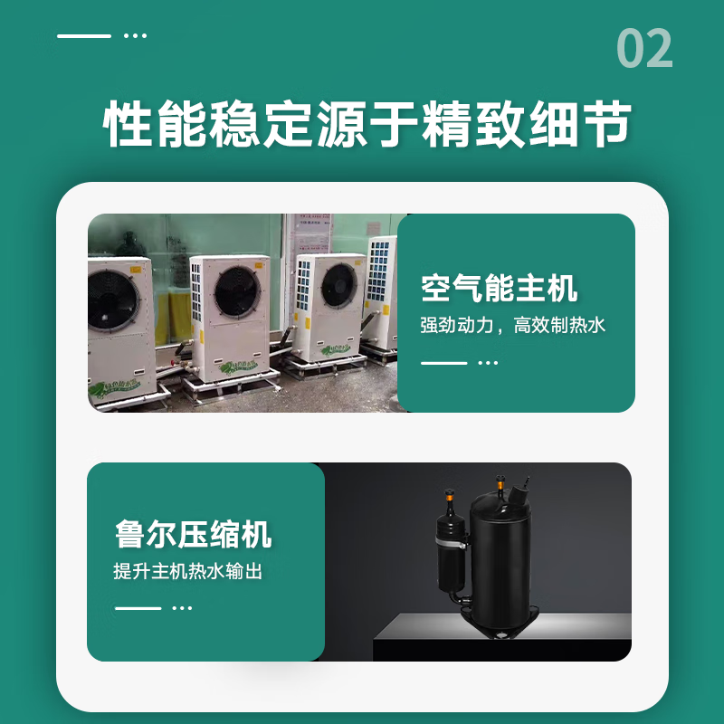 RUHA/RUHR German Ruhr air energy hot water host energy saving 2 air energy white 10p