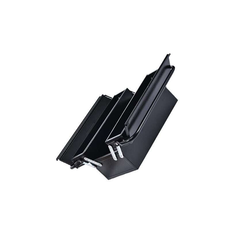 Deli deli portable thickened metal tool box household hardware tool storage box vehicle maintenance tool box three-layer iron box tool box DL6232