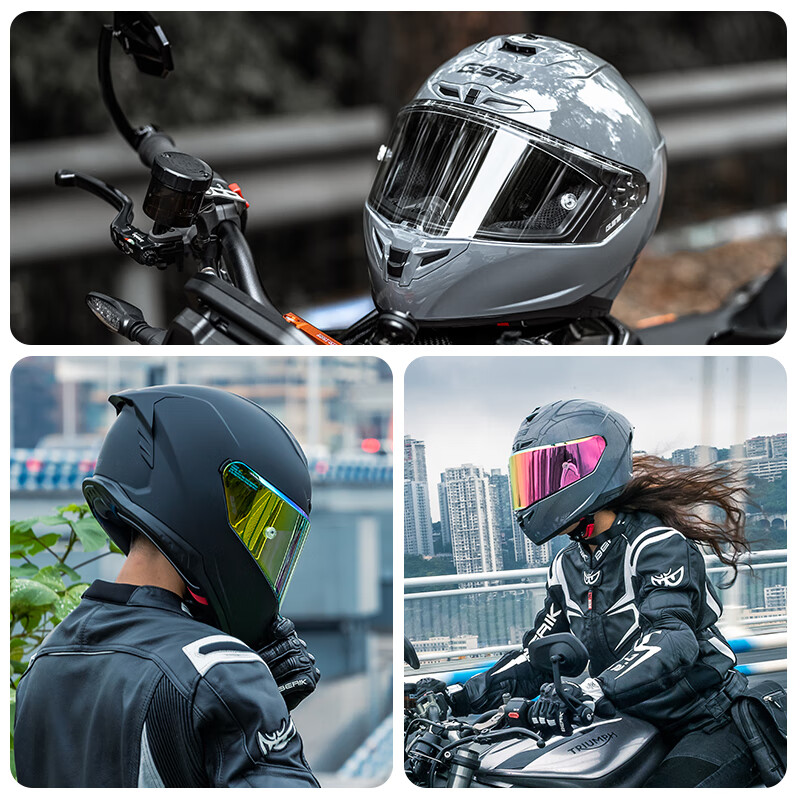 GSBgsb helmet gsb361 motorcycle helmet 3C certified winter warm men and women full helmet motorcycle imitation racing helmet