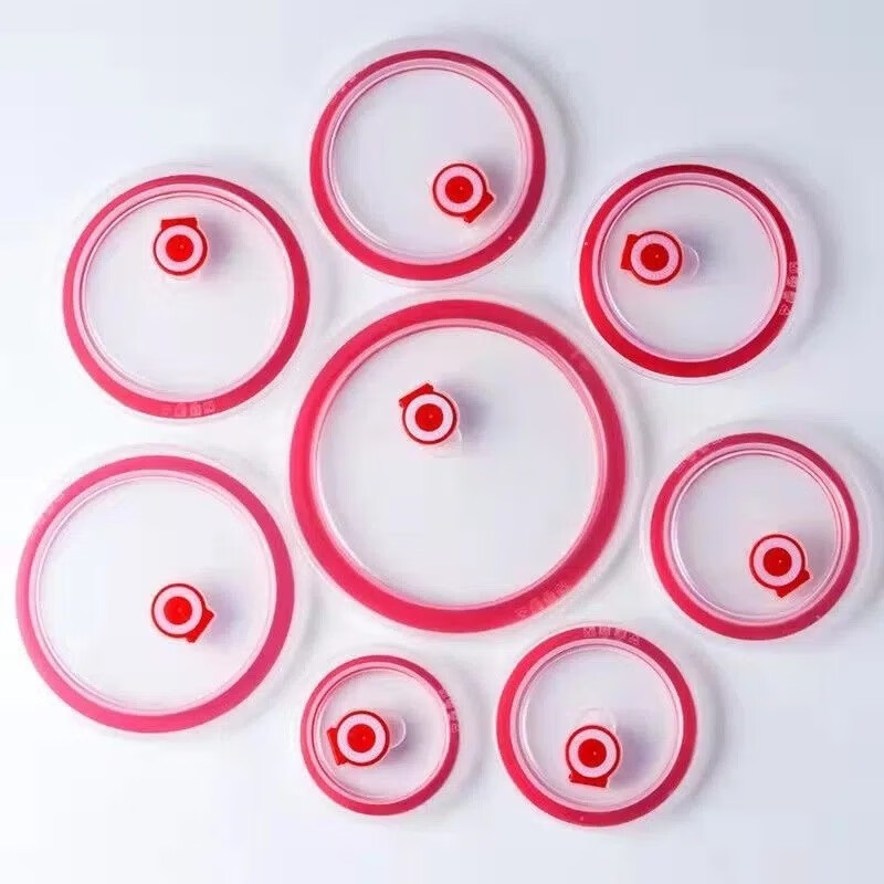 Enshousu silicone cover bowl universal sealing round fresh-keeping multifunctional microwave oven leak-proof lid 12.7cm-5 inches suitable for bowl outer diameter 12- 1 pack