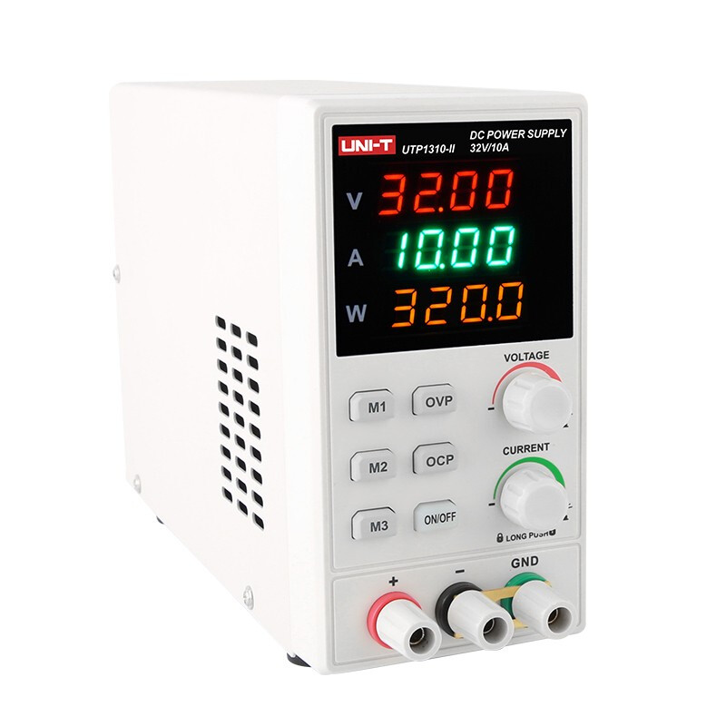 Uni-T switching DC regulated power supply adjustable ammeter mobile phone repair high resolution digital display DC power supply UTP1310-II 32V 10A power display