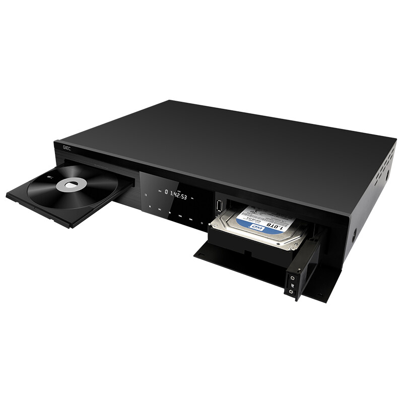 GIEC BDP-G5800 Blu-ray player enhanced version 4k UHD home full-area DVD Dolby Vision 3D Panoramic Sound 7.1 fever-grade SACD disc hard drive integrated player black enhanced version 16T hard drive + 4 4K discs + 4K HDMI cable