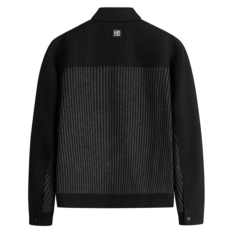 Dances with Wolves down jacket men's winter duck down lapel with wool splicing men's light luxury commuter jacket down jacket jacket for men