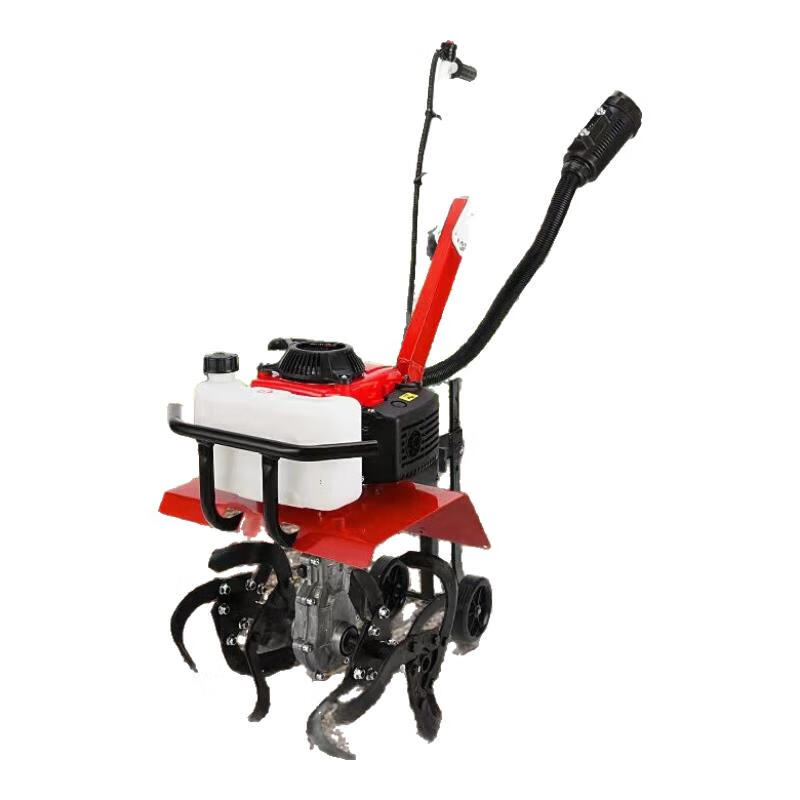 Wuyang gx99 micro tillage machine gasoline four-stroke high-power rotary tiller household tiller weeding and furrowing plowing hand start four-stroke micro tillage machine + luxury five-piece set