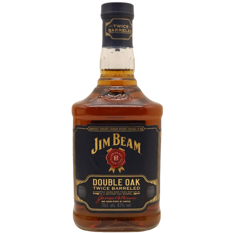 Jim Beam American Double Barrel Bourbon Whiskey 700ml 43% imported foreign wine New Year gift