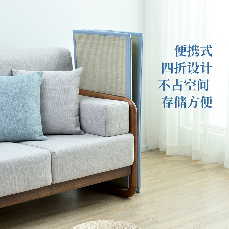 Zhongcang Hongdao Japanese-style folding tatami mat floor mat natural rush lunch break mat folding custom heated tatami student mat baby style 70*150 30% off 1.5cm thick