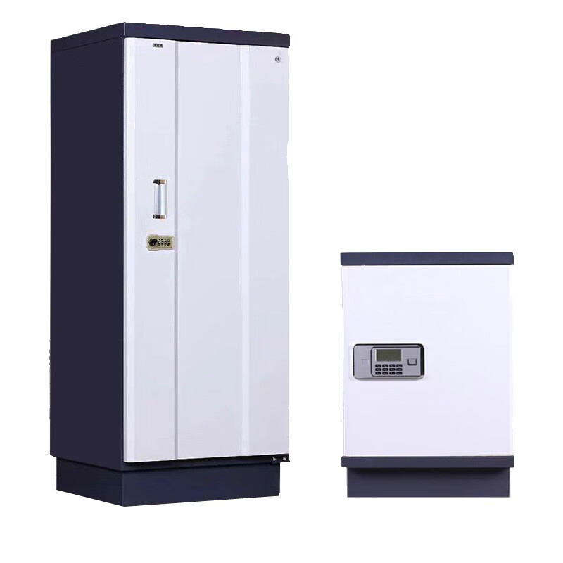 Yueyue Shang Anti-magnetic cabinet 4-drawer mechanical lock disk fire-proof and moisture-proof anti-magnetic safe anti-magnetic information safety cabinet 525*480*1100MM YYS-FCG-018