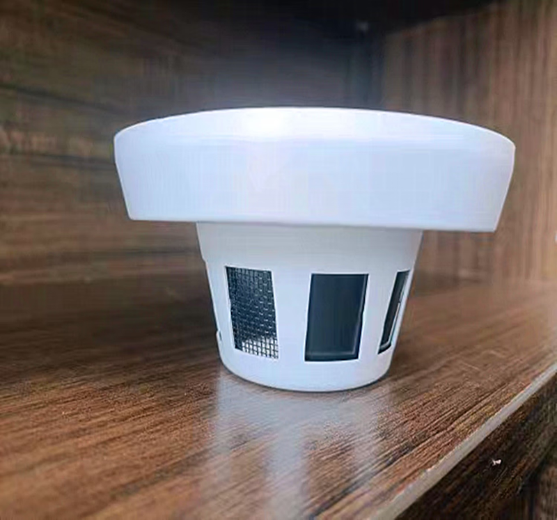POE powered security alarm camera smoke sensor housing network camera fire monitor plastic housing POE-400W