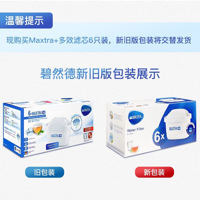 BRITA water filter jug filter element Maxtra+ multi-effect filter element 6 pack filter water purifier filter element BRITA filter element recommended by Sun Yingsha can filter 150L of water