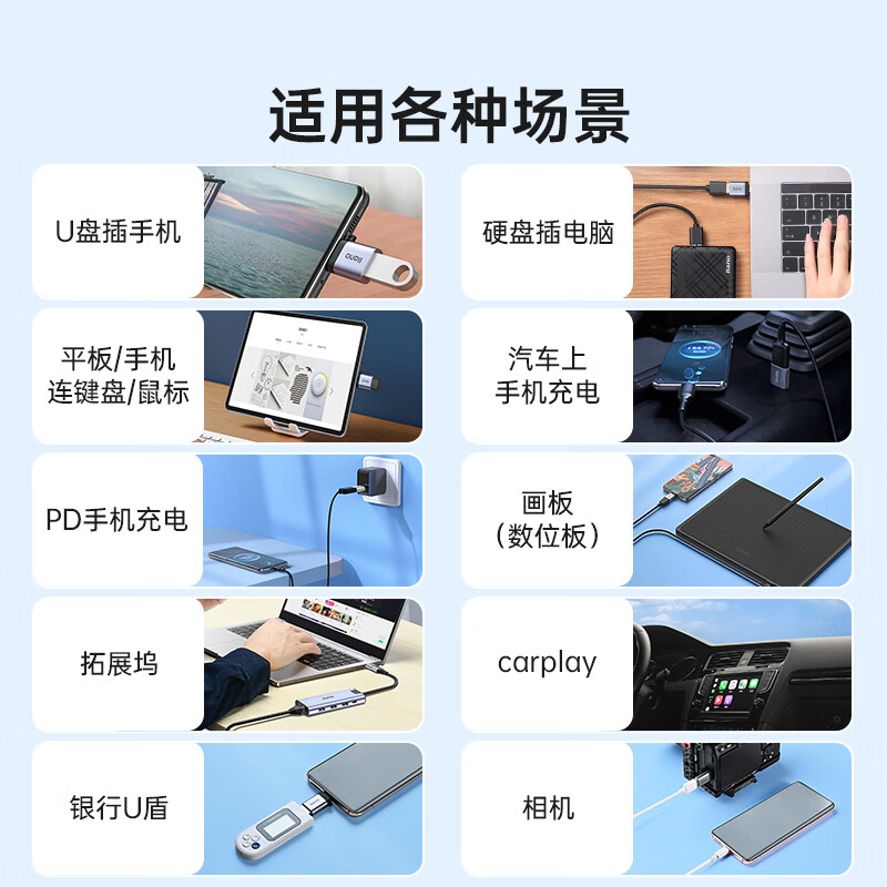 Green giant (llano) Type-C adapter USB3.0 Android phone Apple 15/16 to USB flash drive OTG data cable Apple MacBook expansion USB-C docking station converter head universal