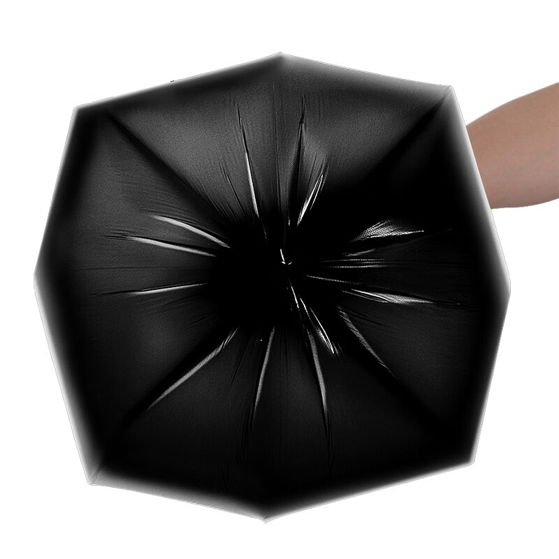 Lide vest garbage bag black 50*60cm 100 single-sided 0.85 silk large home office portable garbage bag