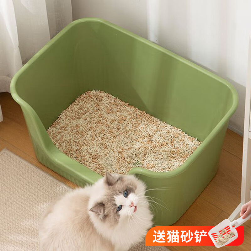 Crazy owner cat litter box extra-large semi-enclosed extra-large cat toilet anti-splash cat litter box cat poop box cat supplies