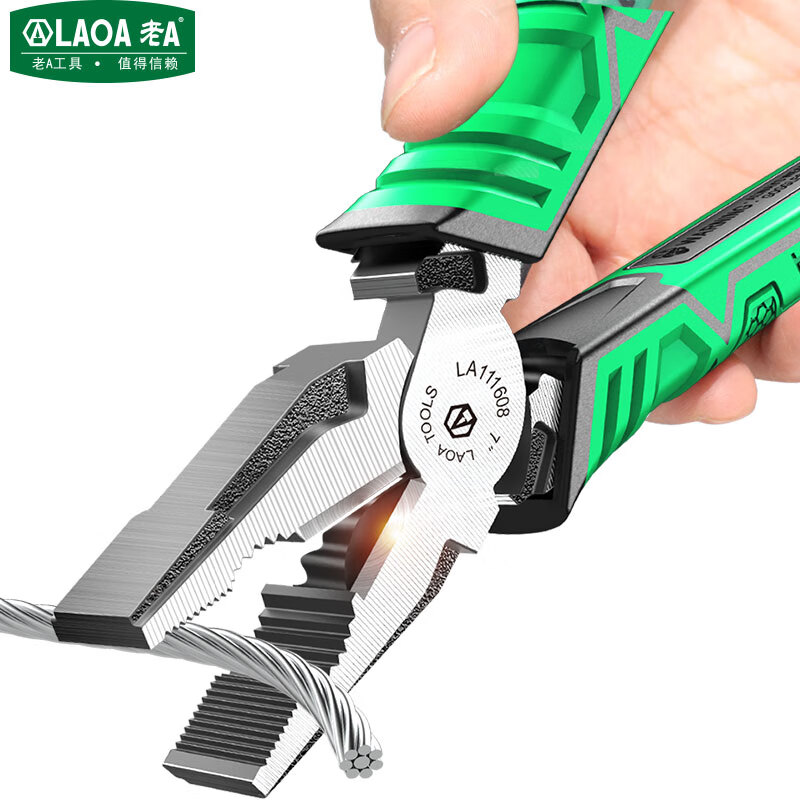 LAOA old A diagonal nose pliers European style diagonal nose pliers labor-saving industrial electrician pliers water mouth pliers 6 inches LA111616
