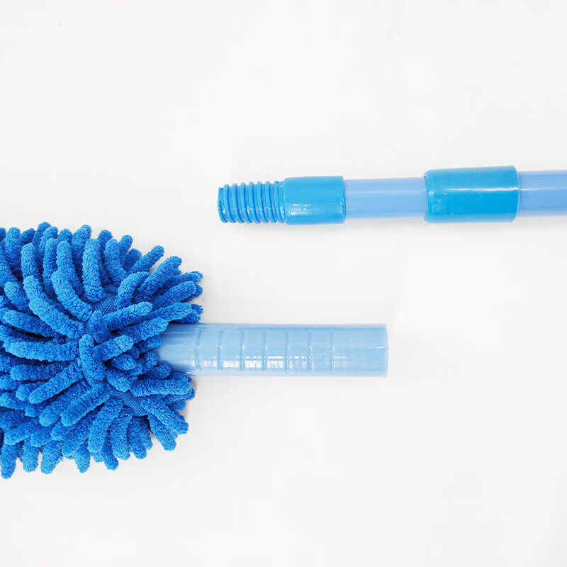 Hasdick Dust Duster Rod (Random Color) Double-sided Chenille Flexible Dust Duster Feather Duster Dust Duster Desktop Cleaning Telescopic Rod HZL-139