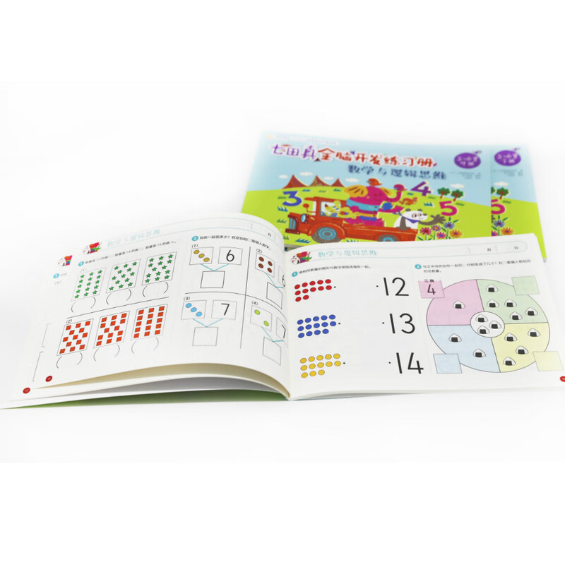 5-6 years old Nanadazhen Whole Brain Development Workbook Mathematics and Logical Thinking (Set of 3 volumes)