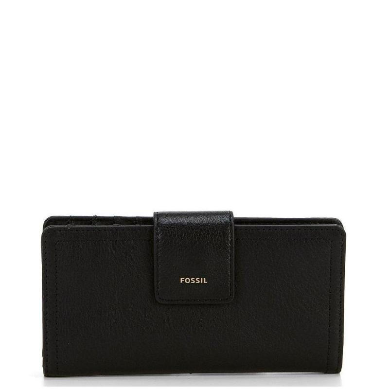 Fossil/Fossil Women's Wallet Two-fold Long Leather Portable Business Daily 5473328 Luxury Trendy Brand Brown