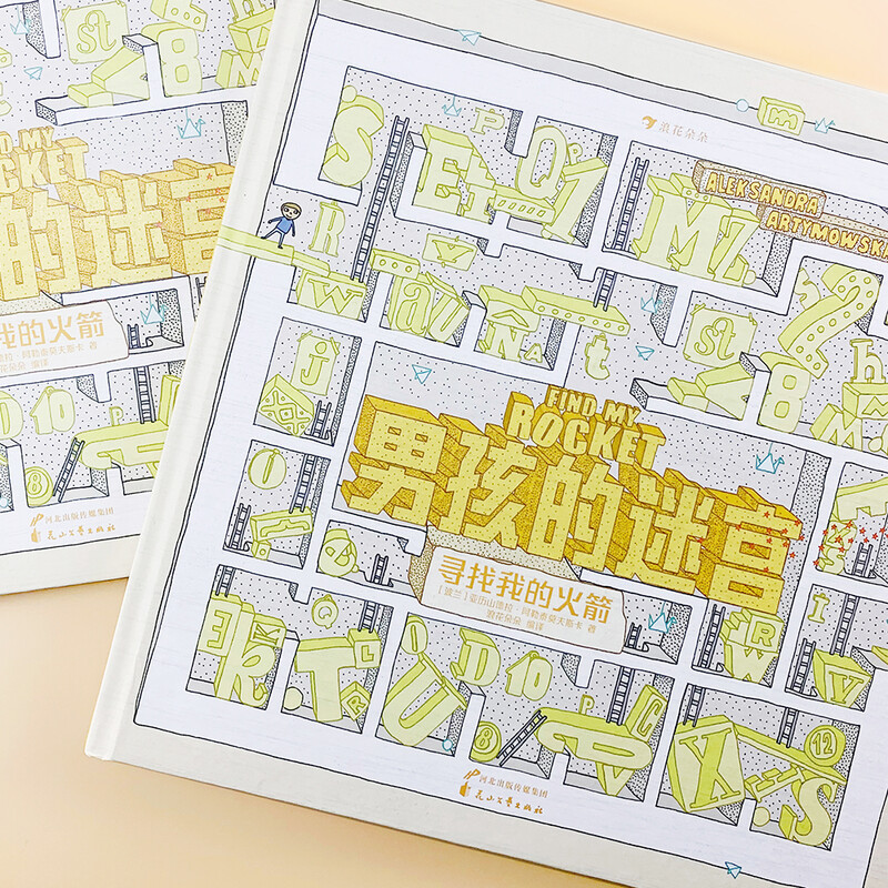 Boy's Maze (set of 2 volumes), a work by a well-known Polish illustrator and maze designer that pays homage to childhood, Waves of Flowers