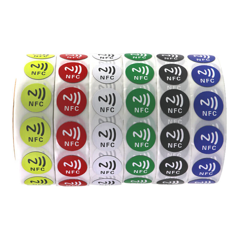 Diaojiang (NTAG213 anti-metal (white) (pack of 10)) one-touch transfer NFC chip with self-adhesive electronic label paper anti-counterfeiting reading and writing website music unit