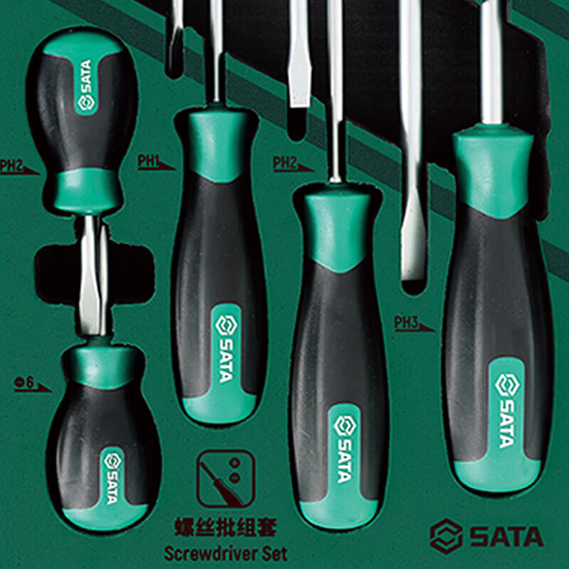 SATA T series cross-blade screwdriver tool set 9pcs 09913A