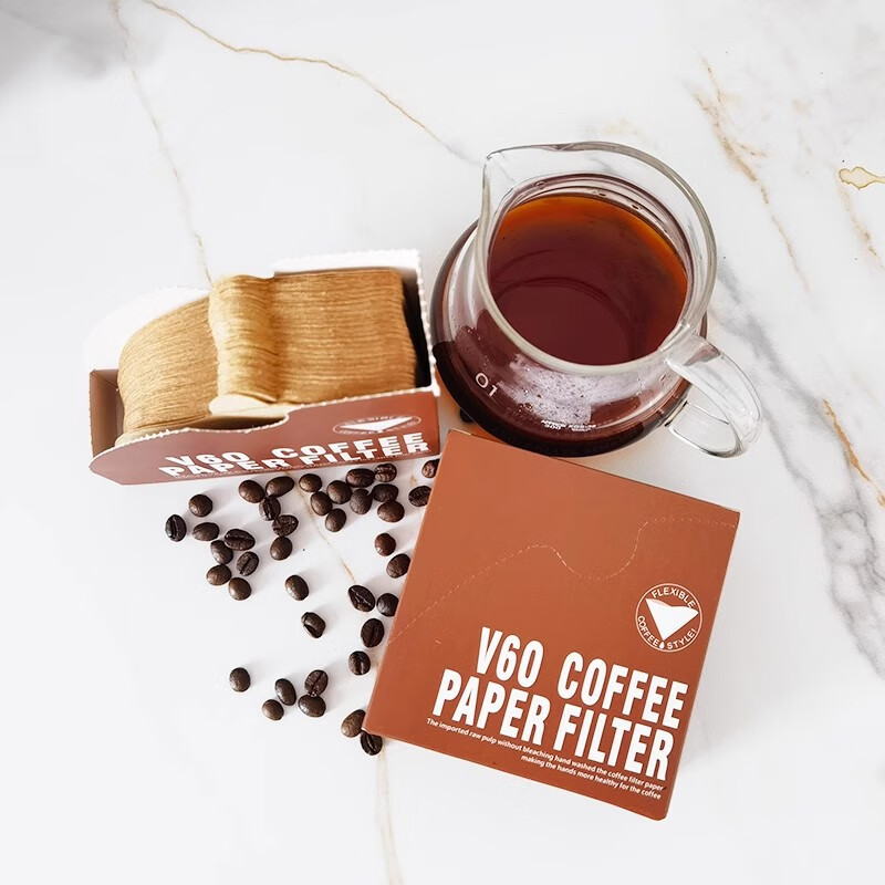 THREE LIVES Italian coffee extraction filter paper white powder bowl filter paper secondary water separation filter paper 51, 53, 58mm round 51mm white (gift box) 100 sheets