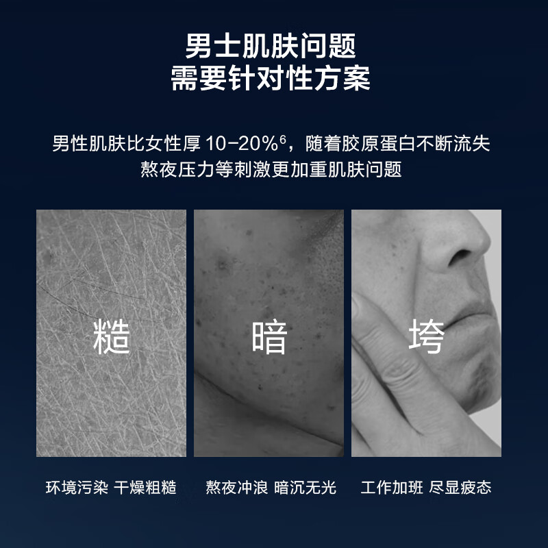 Made in Tokyo, men's multi-effect soothing and anti-aging lotion 50g soothing and stabilizing lotion, vitality, brightening, firming and youthful skin source