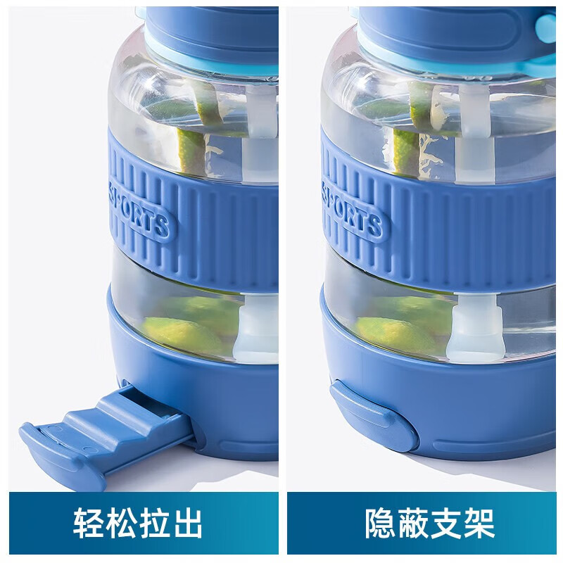 Zhenxi Water Cup Large Capacity Kettle Cup Dayton Cup Sports Water Bottle Fitness Water Cup Pier Ton Bucket Water Bottle Outdoor Plastic Cup Pink Creative Stand Cup 1000ml