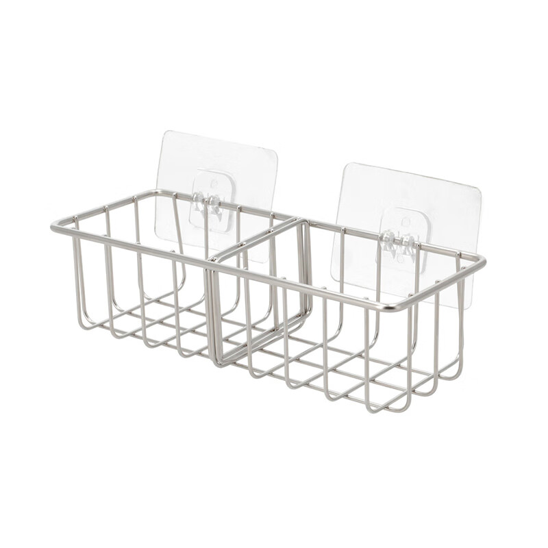 NITORI Yideli Home Furnishing Kitchen Storage Rack Multifunctional Storage Rack Adhesive Stainless Steel Rack Adhesive Sponge Rack