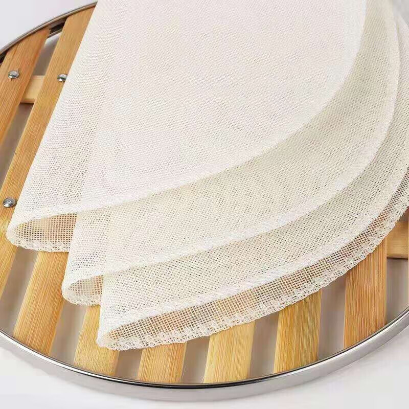 Jimang (JIMANG) steamer cloth steamer mat household non-stick cotton gauze steamed buns bun drawer cloth round steaming cloth 10 pieces 28cm steamer mat 10 pieces durable non-stick pan