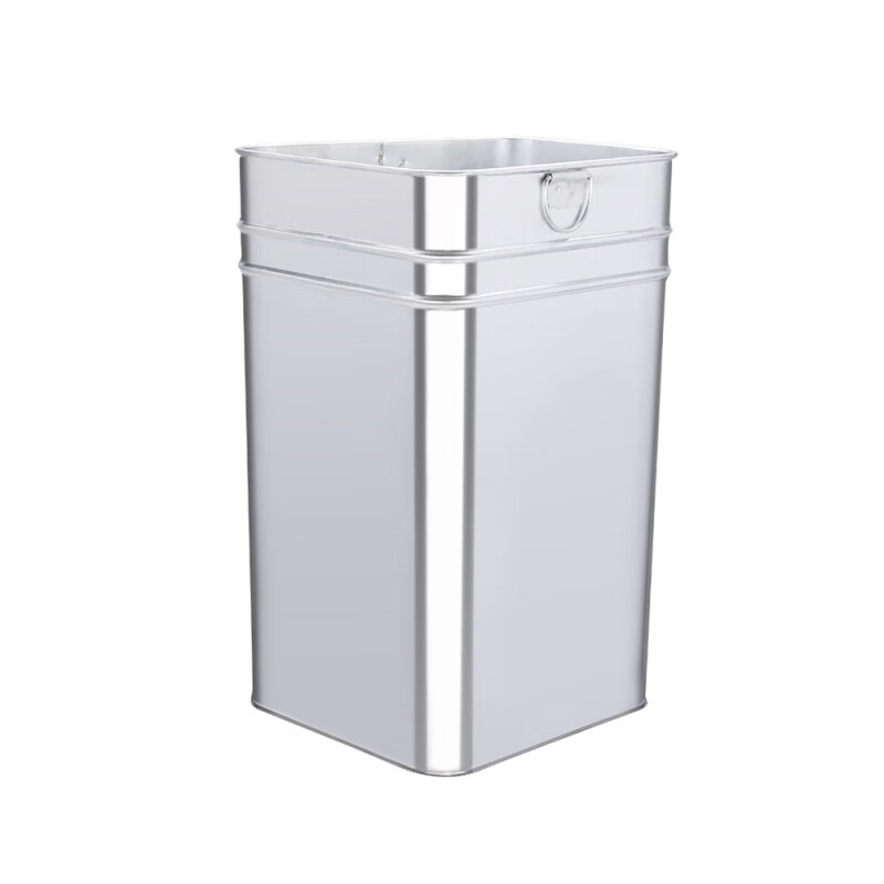 Shantou Lincun *****Outdoor trash can liner peel box thickened stainless steel iron barrel drum inner barrel galvanized plate square storage custom square bucket length 30 width 24.5 height 43
