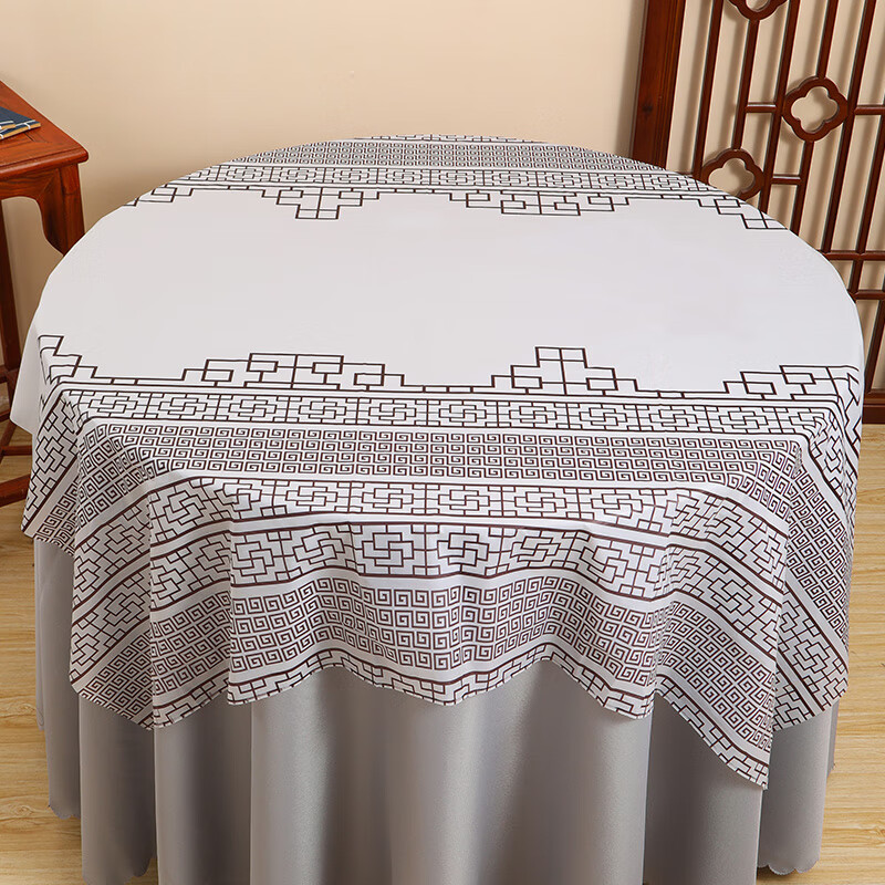 Window grill thickened rectangular disposable tablecloth hotel oil-proof food stall tablecloth extra thick household waterproof plastic strong printed tablecloth extra thick 1.4X2.8 meters black window grill 10 sheets single stack