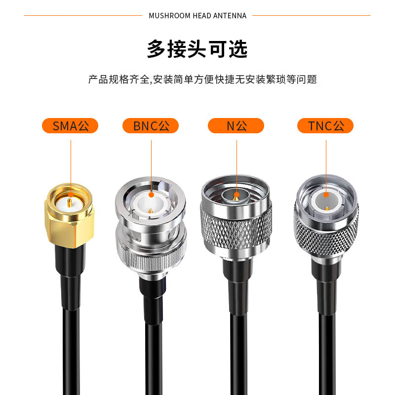 FENGYINGZI GPS+Beidou mushroom head antenna high gain antenna clock antenna SMA male interface 20 meters FYZ-MG808