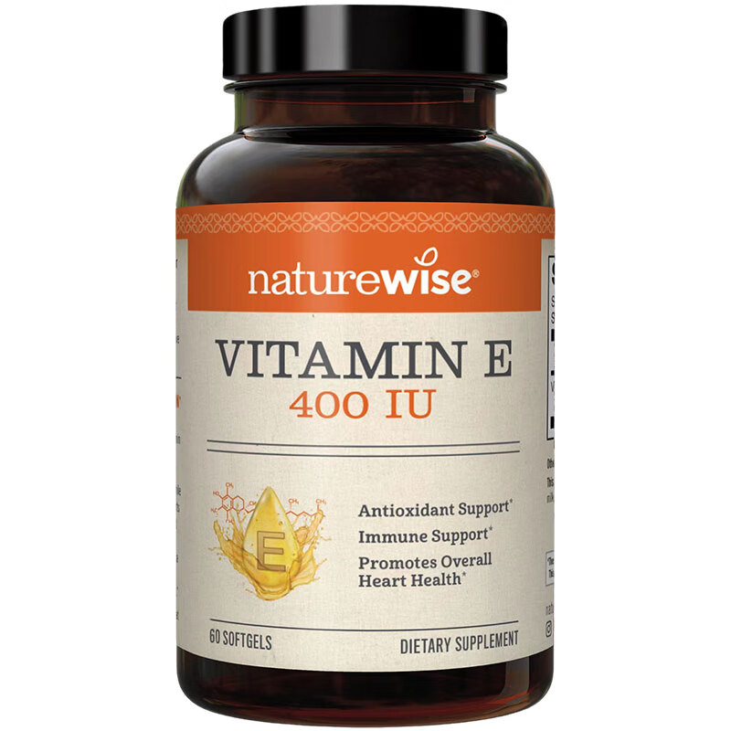 Natural Vitriol Vitamin E Soft Capsules 400IU ve whitening and lightening antioxidant for pregnancy preparation for men and women adult oral administration 60 capsules/bottle