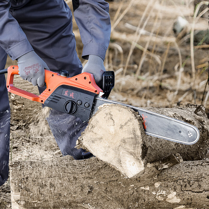 Dongcheng electric chain saw DML1900-405 high-power cutting handheld logging saw household power tool