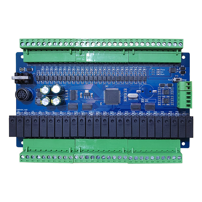 New simple PLC industrial control board programmable logic controller compatible with FX2NFX1N ladder diagram program without perpetual calendar bare board x relay x 6 inputs and 4 outputs