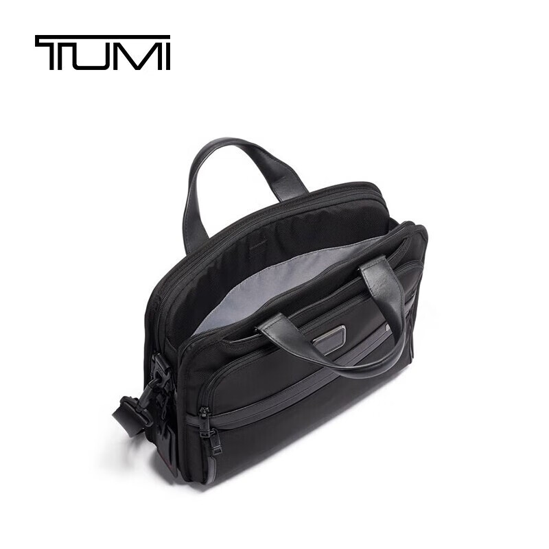 TUMI Alpha3 Series Ballistic Nylon Men's Briefcase Computer Bag 02603115D3 Black New Year Gift