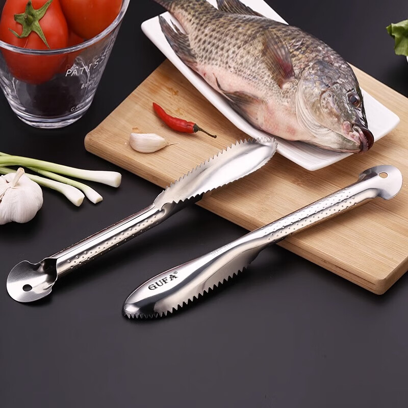 Dipur 304 stainless steel fish scale scraping artifact multi-functional fish belly knife scaling brush special fish killing knife to remove fish scales artifact