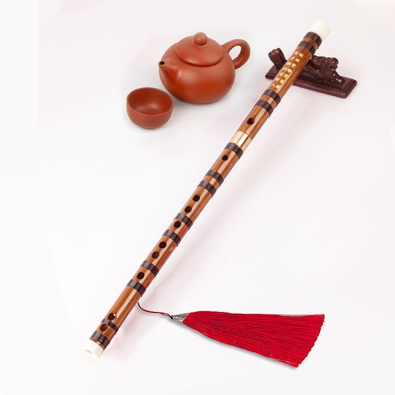 Minsine Bamboo Refined Flute Bamboo Flute Zero Basic Beginners Introduction Flute National Wind Instrument D18