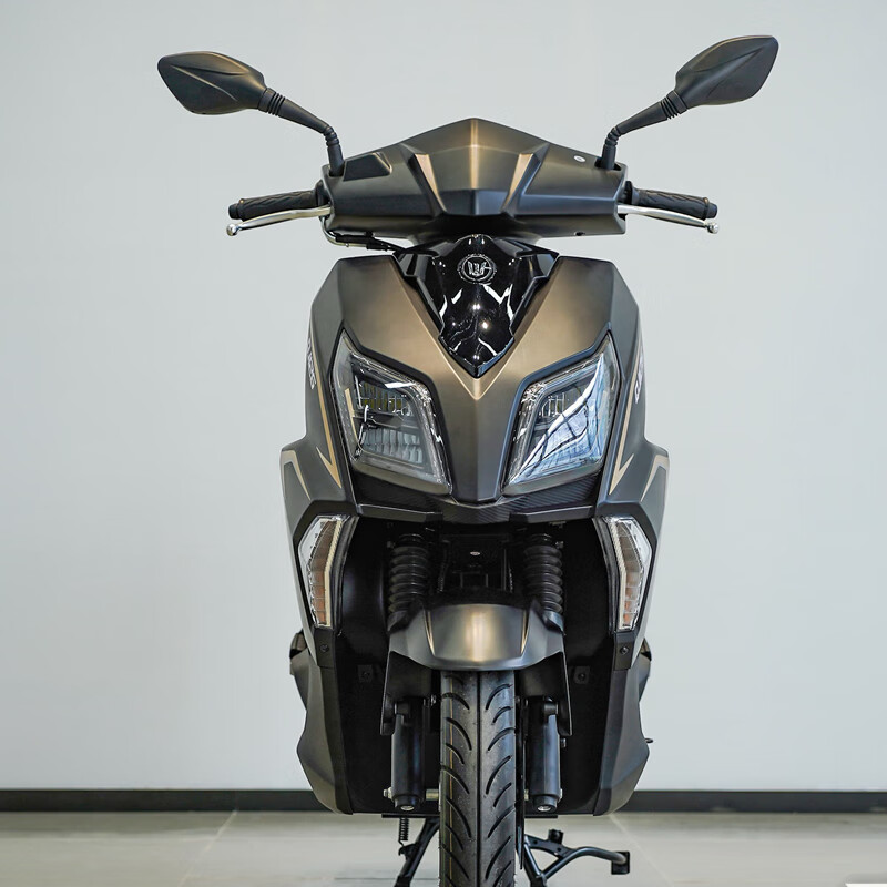 Qianjiang original and authentic new Qianjiang TAN125 motorcycle scooter and Hong 125 have the same platform and imitate UY125 appearance, matte black