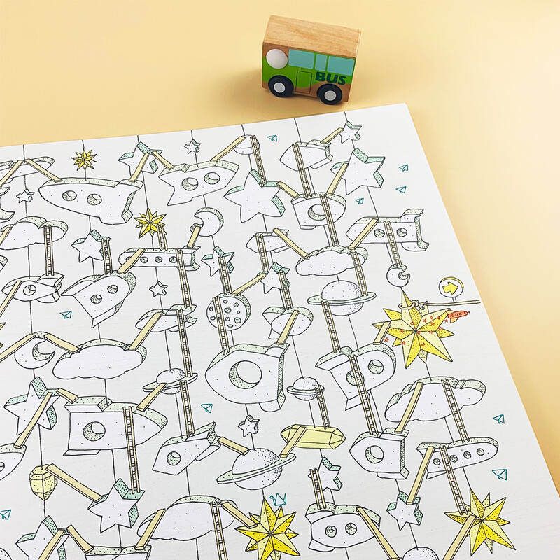 Boy's Maze (set of 2 volumes), a work by a well-known Polish illustrator and maze designer that pays homage to childhood, Waves of Flowers