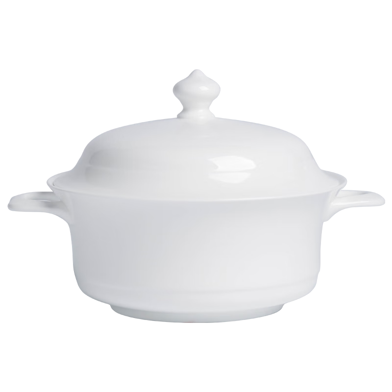 Lowe 58-head pure white household 2025 new pure white underglaze color tableware high-temperature ceramic high-end bowl and plate tableware set